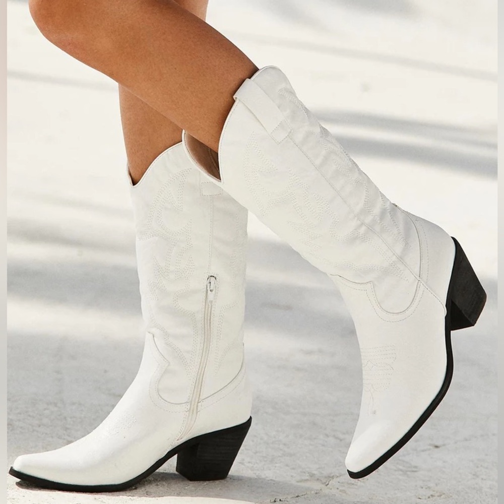 THERAPY Clayton White Cowboy Boot